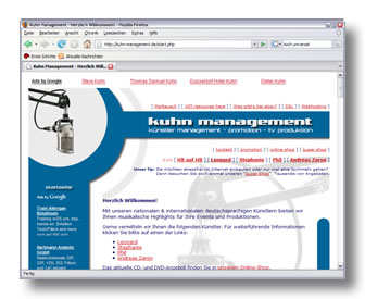 Webseite Kuhn Management